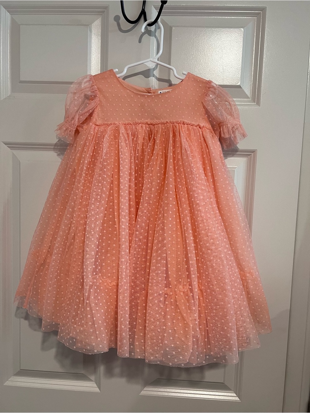 next Peach Polka Dot Tulle Party Dress